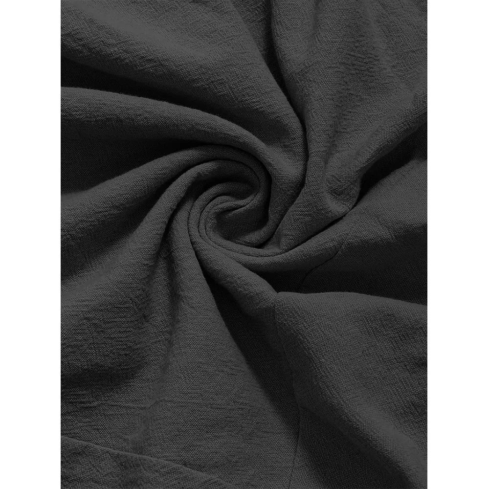 Harem Pants for Men Cotton Linen Drop Crotch Cozy Streetwear Loose Fit Breathable Lightweight Long Pants Male Joggers