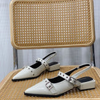 Sandals for Women Pointed Toe Daily Woman Shoes With Low Heels Summer 2024 Comfortable Trending Anti Slip Hot The Best Or Trend