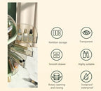 Makeup Organizer Desktop Storage Box Large Capacity Portable Cosmetics Storage Transparent Small Perfume Lipstick Storage Box