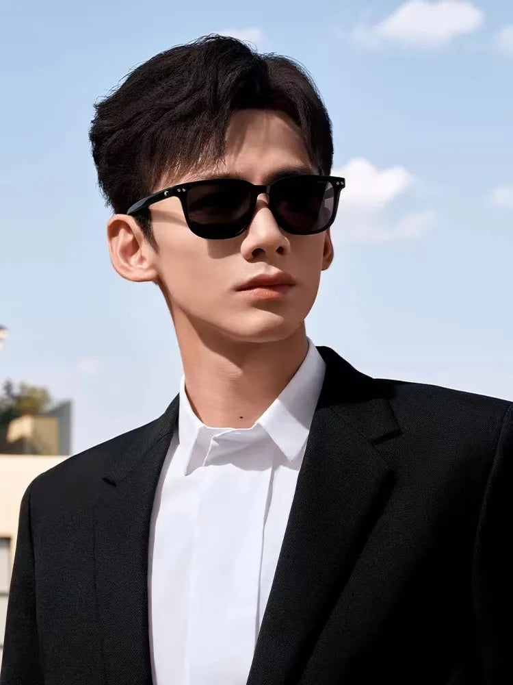 2025Sunglasses for men's drivers, stylish and versatile, Korean style trendy GM sunglasses, square sunshade sunglasses for women