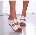 Sandals Shoes Women Summer Platform Shoes Woman Slip On Walking Shoes Wedge Women's Sandals Retro Woman Slippers Female Footwear