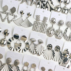 10Pairs/Lot Fashionable Women's Stainless Steel Earrings, Daily Jewelry Accessories Gifted To Friends, Randomly Shipped