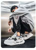 Men's Shoes 2025 Thick Sole Height Increasing New Breathable Trend Fashionable and Versatile Casual Sports Comfortable Trend