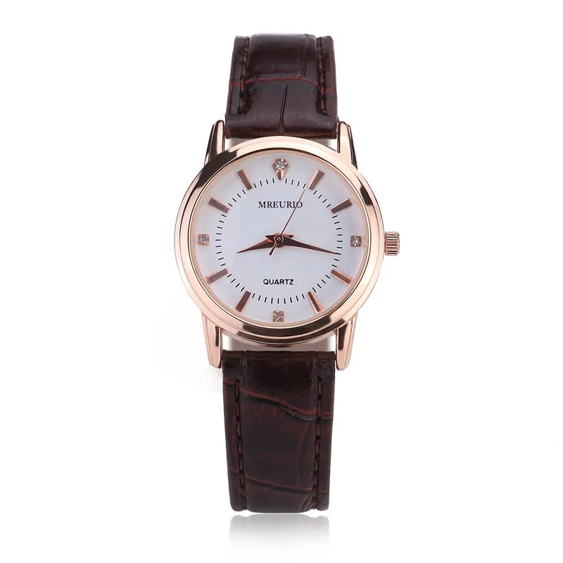 Famous Brand Couple Quartz Watch for Men Women Leather Belt Casual Fashion Wrist Watches Luxury Clock Wholesale
