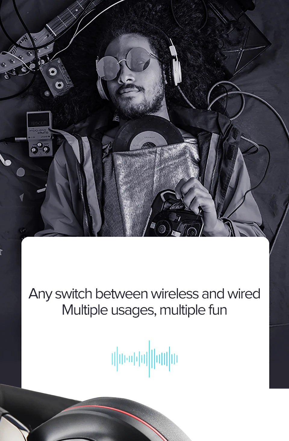 Wireless Bluetooth headphones noise-cancelling stereo 5.3 headphones high-quality wireless headphones HIFi sound effects