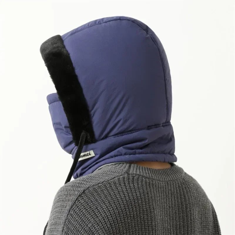 Winter Warm Hat for Men and Women, Autumn and Winter Cycling Ear Protection with Thick Velvet for Cold Protection