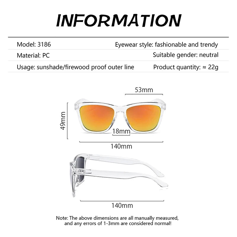 Sunglasses Man Anti-uv Sun Glasses Coating Lens Driving Fishing UV 400 Protection Outdoor Sports Shades 2024 New In