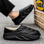 Slippers for Men Add Velvet Heel Covering Non-Slip Wear-resistant Waterproof Couple Women Home Shoes Shoes for Men Warm New