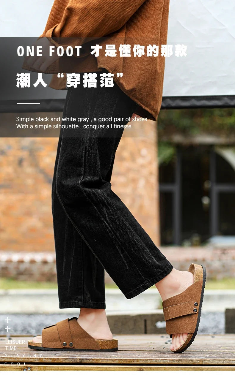 Men's Summer Sandals for Men Shoes Flat Sandals Trend 2024 Man Slippers Slipers Mens Soft Sandles High Quality Shoes Sandal Sale