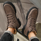 Men's high top shoes for autumn and winter, comfortable and simple design, daily office and outdoor travel shoes