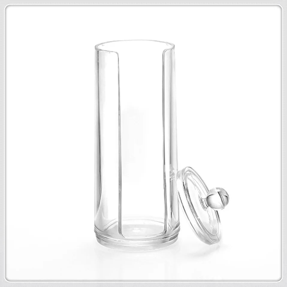 Acrylic Storage Organizer Bins for Cosmetics, Cotton Pads, Makeup, Jewelry, Swab Box