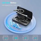 Bluetooth Earphones 5.3 Headphones Stereo Handsfree Noise Canceling Wireless Business Headset With HD Mic For All Smart Phones