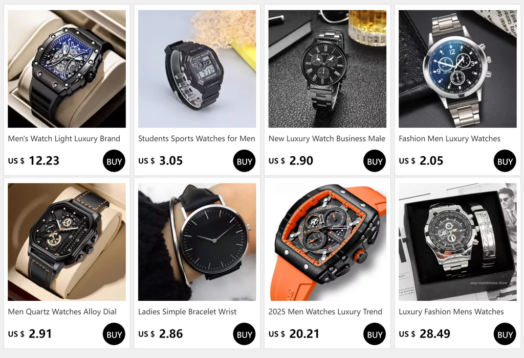 Couple Watch Simple Men Women Casual Quartz Watches Ins Fashion White & Black Watches Women's Clock Watch for Girls