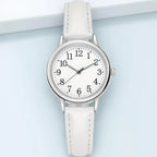 Women's Quartz Watch Simple Dial PU Leather Strap Elegant Timepiece for Daily Casual and Business Wear