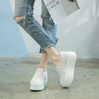 Women Flat Platform Canvas Shoes Flats Woman Casual Sneakers Girls Student Thick Soled Loafers Ladies Slip on tenis de mujer