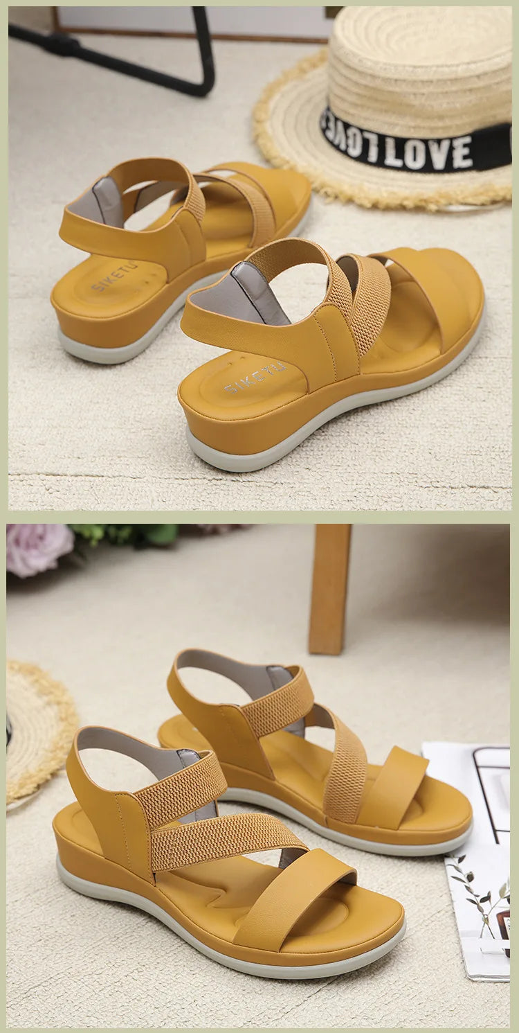 Sports Sandals for Women's 2025 Summer New Casual Sandal for Womens Large Thick Bottom Beach Sandals Platform Shoes Women