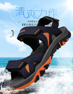 Men's Sandals 2022 Beach and Sea Casual Shoes Sandal for Men Summer Male New Slippers Wears Genuine Leather Man Flip Flops