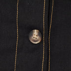 Women's Color Contrasting Stitch Collar Single breasted Straight Tank Top Long Fold Belt Bermuda Shorts Summer New Pants