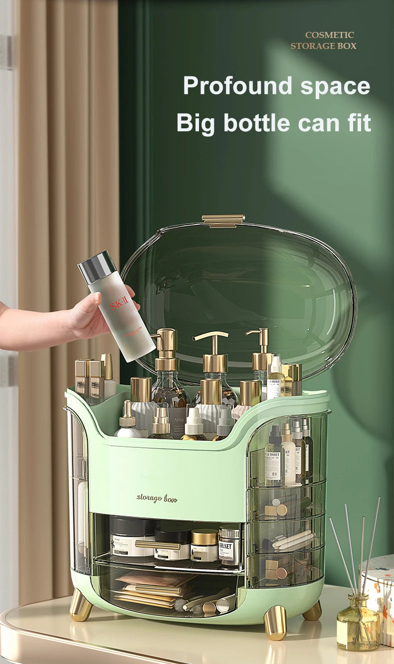 Cosmetics Storage Box Makeup Display Shelf Desktop Dressing Table Jewelry Organizer Box Bathroom Lipstick Skin Care Product Rack