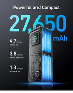 Prime Power Bank 27650mAh 3-Port 140W Max Portable Charger Battery Portable Power Bank Large Capacity 250W for Laptop