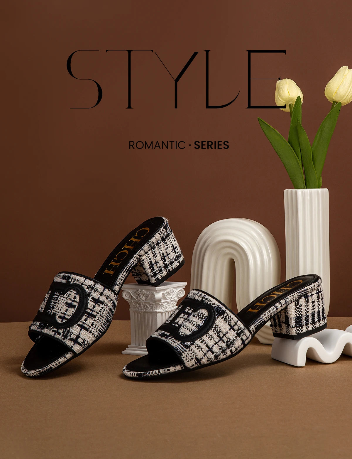 Women's Slippers 2024 New Brand Fabric Low Heel Sandals Outdoor Business Commuter Women's Shoes