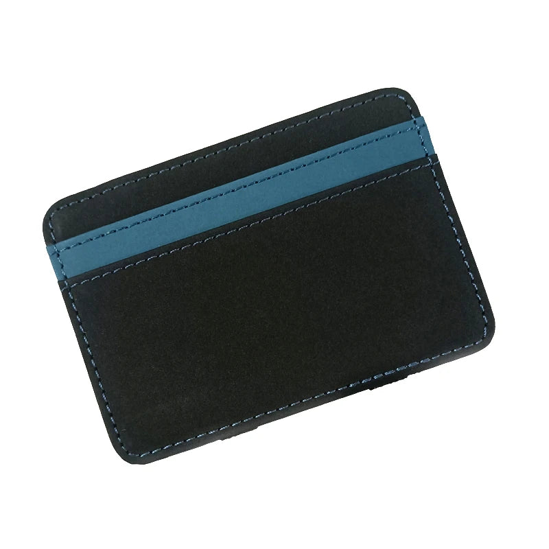 New Arrival High Quality Leather Magic Wallets Fashion Small Men Money Clips Card Purse Thin Cash Holder 3 Colors