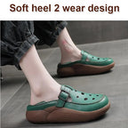 Women's Flats Loafers Platform Casual Slip-On Sandals Retro and Stylish Hollow Low Top Shoes Fashion Non-Slip Beach Sneakers