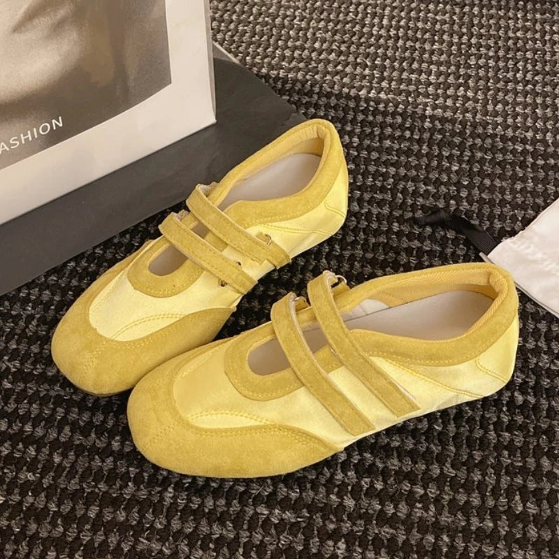 Flats Women's Sports Shoes Fashion Sneakers Casual Shallow Loafers Shoes Walking Ballet Shoes Trend Cozy Zapatillas De Mujer