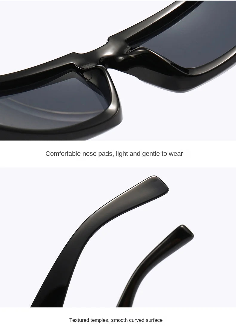 Future Science Technology Sense Sunglasses Men Women Concave Shape Sun Glasses Cool Punk Style Pair Summer Sports T206