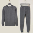 Men's round Ne Thiened Warm Underwear Set Youth Autumn Winter Thermal Clothing Long Sve Pants Home Clothes Innerwear