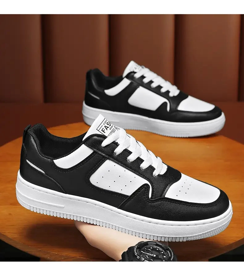 Men's Shoes Explosion Thick Soled Leather Small White Shoes Men's Trendy Shoes with Fashion Board Shoes Street Casual Shoes