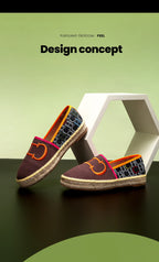 Women's Flats Letter Print Design Versatile Woman's Fisherman Shoes Loafers