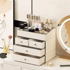 Makeup Box Desktop Large Capacity Skin Care Product Shelf Dustproof Perfume Storage Organizer Removable Cosmetics Storage Box