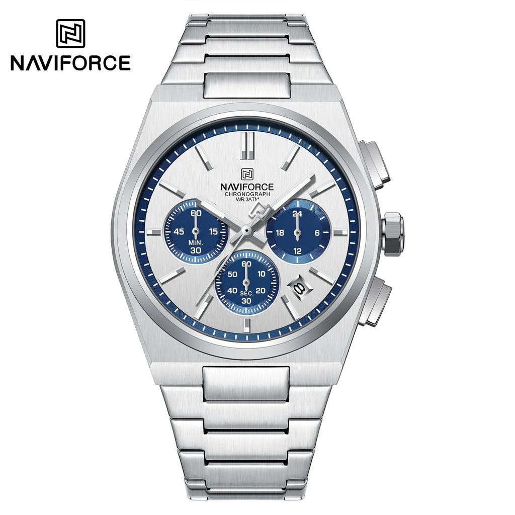 NAVIFORCE Luxury Couple Watches Set - Men's And Women's Fashion Quartz Wristwatches Waterproof Stainless Steel 2025 New Arrival