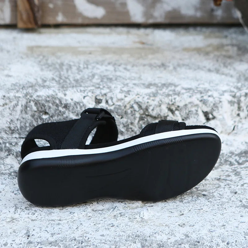 Flats Women Sport Sandals Summer Casual Shoes 2025 New Fashion Slippers Mesh Walking Running Beach Shoes Trend Femme Zapatos