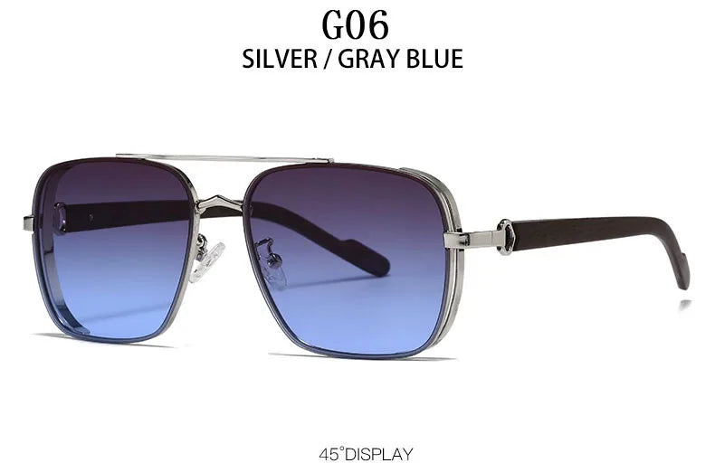 2023 Sunglasses For Men Square Sunglasses Women Trendy Luxe Vintage Fashion Glasses Retro Steampunk Shades Gafas De Sol Hombre