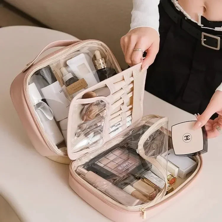 Cosmetic bag  new high-end exquisite portable travel portable toiletry bag large capacity cosmetics storage bag women handbags