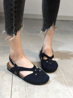 2023Women Sandals Summer Ladies Girls Comfortable Ankle Hollow Round Toe Sandals Woman Soft Beach Sole Female Shoes Plus Size