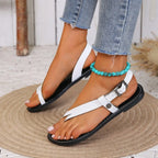 Women Sandals 2025 New Summer Shoes for Women Open Toe Casual  Flip Flops Woman Sandals Buckle Strap Soft Bottom Ladies Shoes