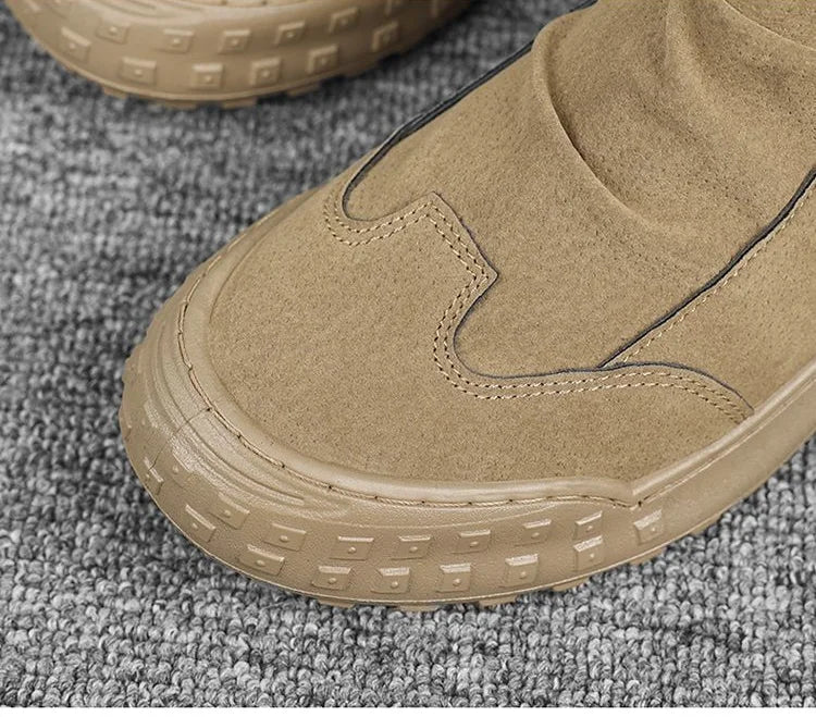 New Male Shoes Spring Autumn Men's Boots High Cut Footwear Quality Offers Cheap Original Deals Y2k Size 45 Designer Classic Sale