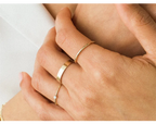 14K gold filled Essential Stacking Ring 1.5MM Thickness Knuckle Ring Boho Gold Jewelry Minimalism Stacking Boho Ring for Women