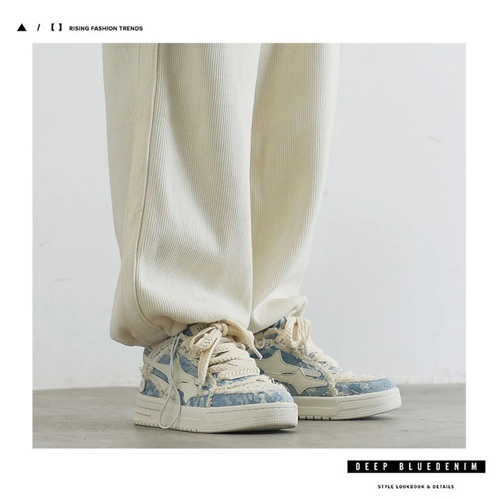 Women Shoes For Men Tennis Retro Fashion Star Shoes White Leather Male Sneakers Couple Outdoor Sport Casual Shoes