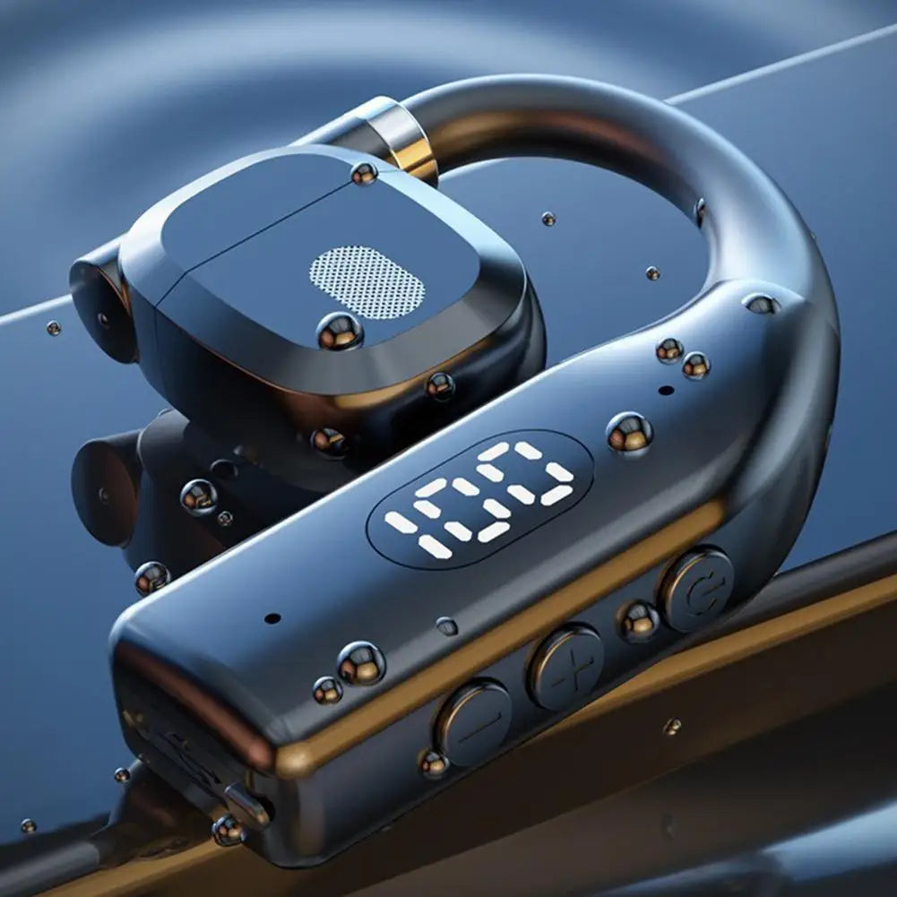 Earhooks Wireless Bluetooth 5.4 Headphones Gaming Sports Headset HiFi Stereo Noise Reduction Earbuds Earphone With Microphone