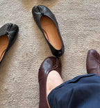 Women Flat Ballet Shoes Tabi Toe-shaped Single Flats Female Pig Hoof Leisure Shoes Soft Mocassins Femmes Casual Shoes Woman