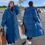 2024 New Winter Autumn Women Jacket White Duck Down Hoodies Puffer Jackets Long Coats Warm Windproof Black White Coats Outwear