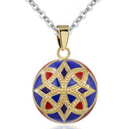 Eudora 1 pc colorful Harmony bola ball Pendant Necklace with Link Chain Pregnancy Ball Jewelry Chime Bola women Jewelry Mom Gift