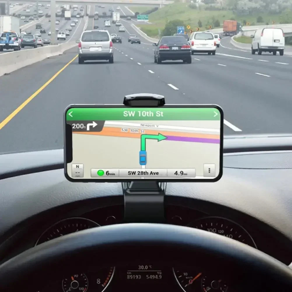 Universal Mobile Phone Accessorie Car Clip Phone Holder Rotatable GPS Dashboard Cell Phone Holder Mount Stand for IPhone Xiaomi