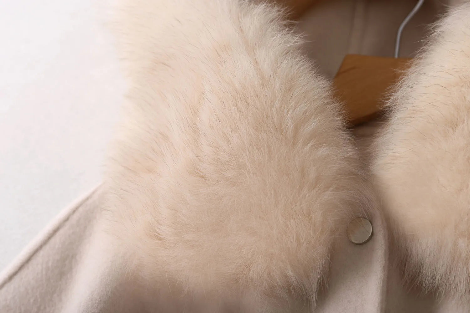 Winter Christmas Girls Woolen Coat  Woolen Cape Fox Fur Collar Kids Jacks for Girls Baby Girl Winter Cloths  Girls NewYear Coat