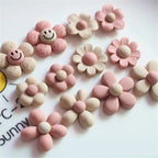 10-30Pcs Cartoon Resin Flowers Flatback Cabochon Garment Jewelry Making Stationery Case Decor DIY Hair Accessory Craft Materials