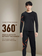 Warm Pants For Men With Plush And Thickened Autumn And Winter High Elasticity, Tight Fitting Sports Bottoms And Slim Fitting Pan